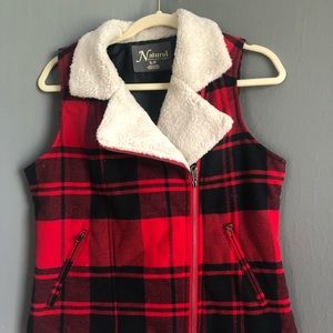New plaid vest
